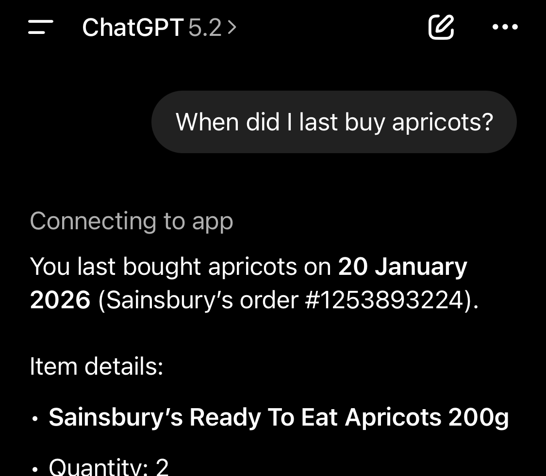 Getting my grocery receipts into ChatGPT the long way round
